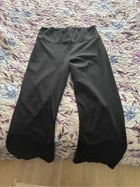 Flare Leg Black Women's Pants